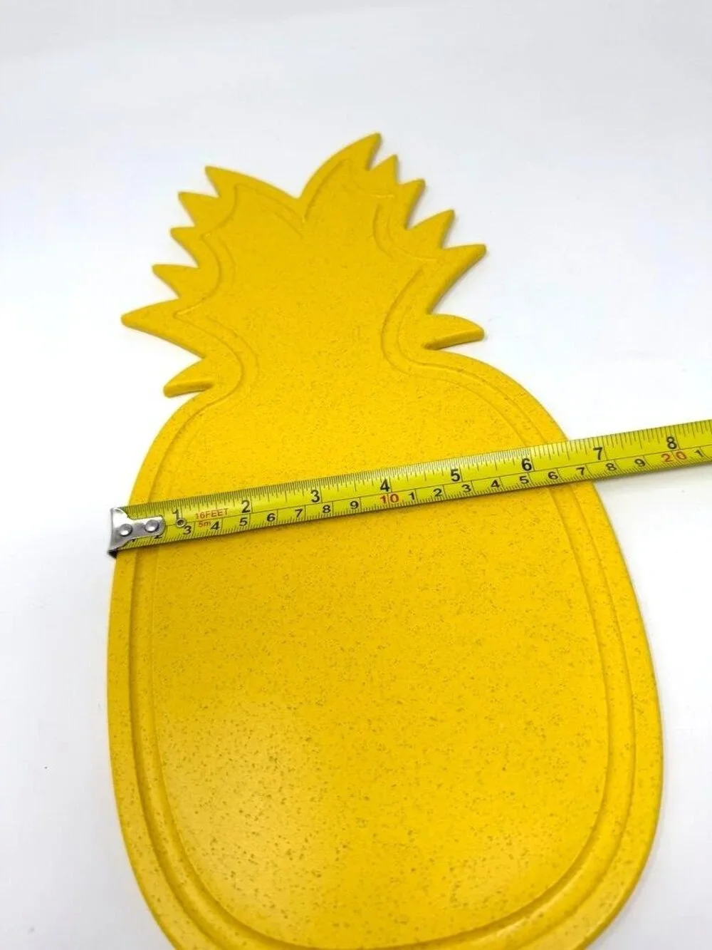 Target Sun Squad Figural Pineapple Serving Cutting Board Yellow Summer Camping